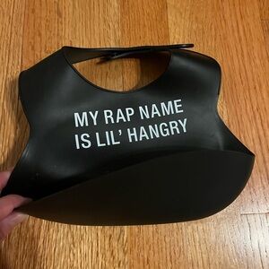 Black Bib with Fun Text